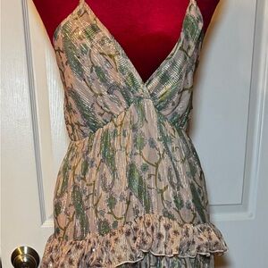 Women’s Floral Ruffle Maxi Dress